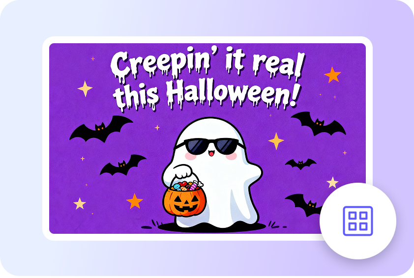 Halloween card featuring fun, unforgettable greetings.