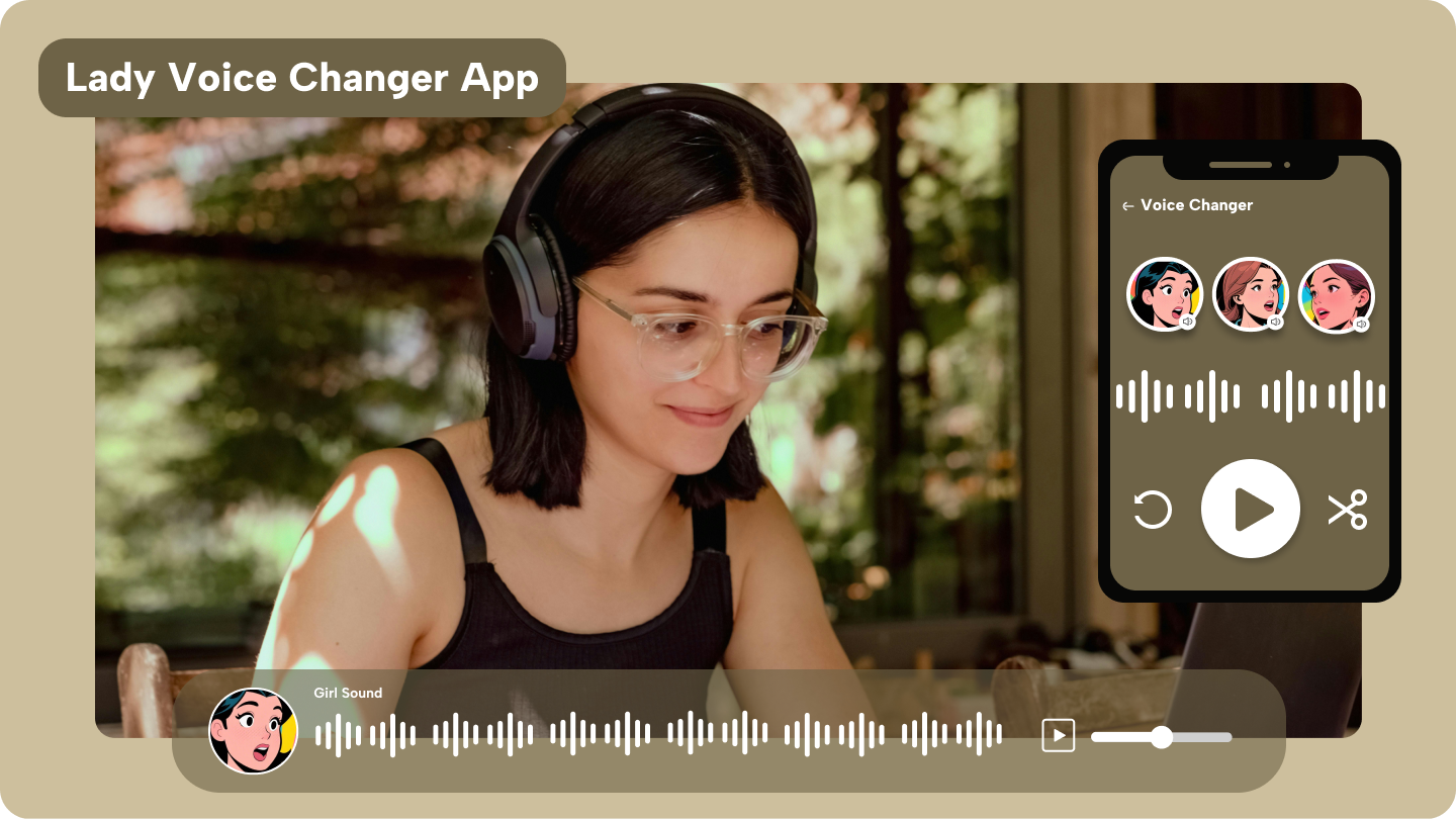 App zur Veränderung der weiblichen Stimme