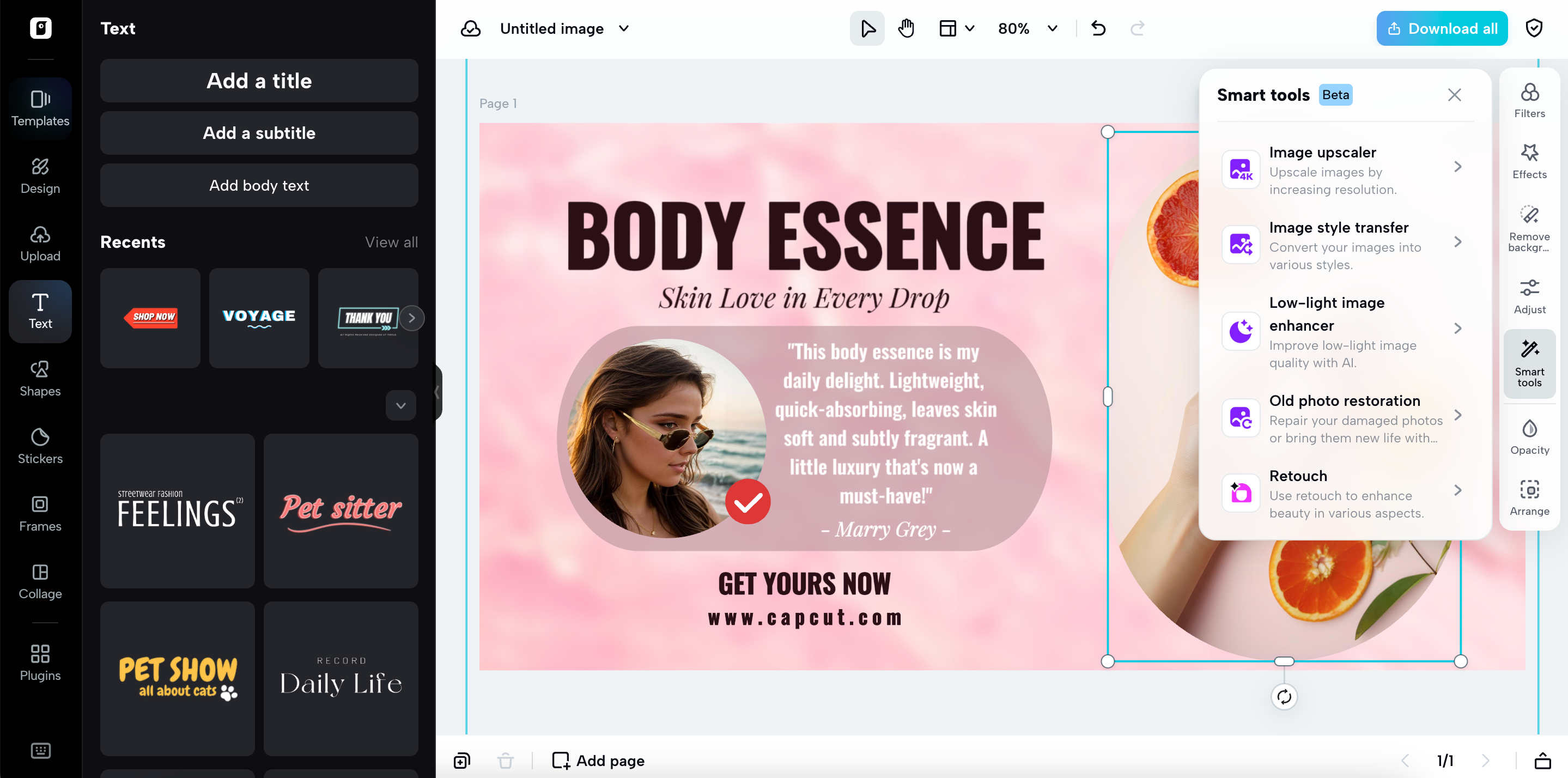 Customize the template