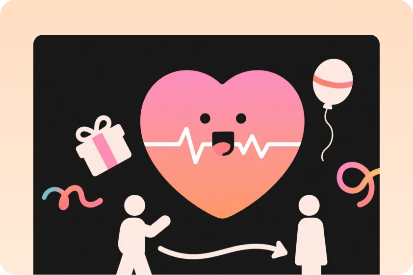 Custom animated birthday and celebration messages