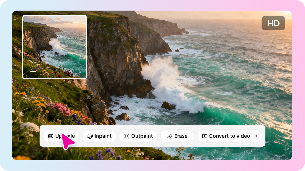 Editing tools in AI design