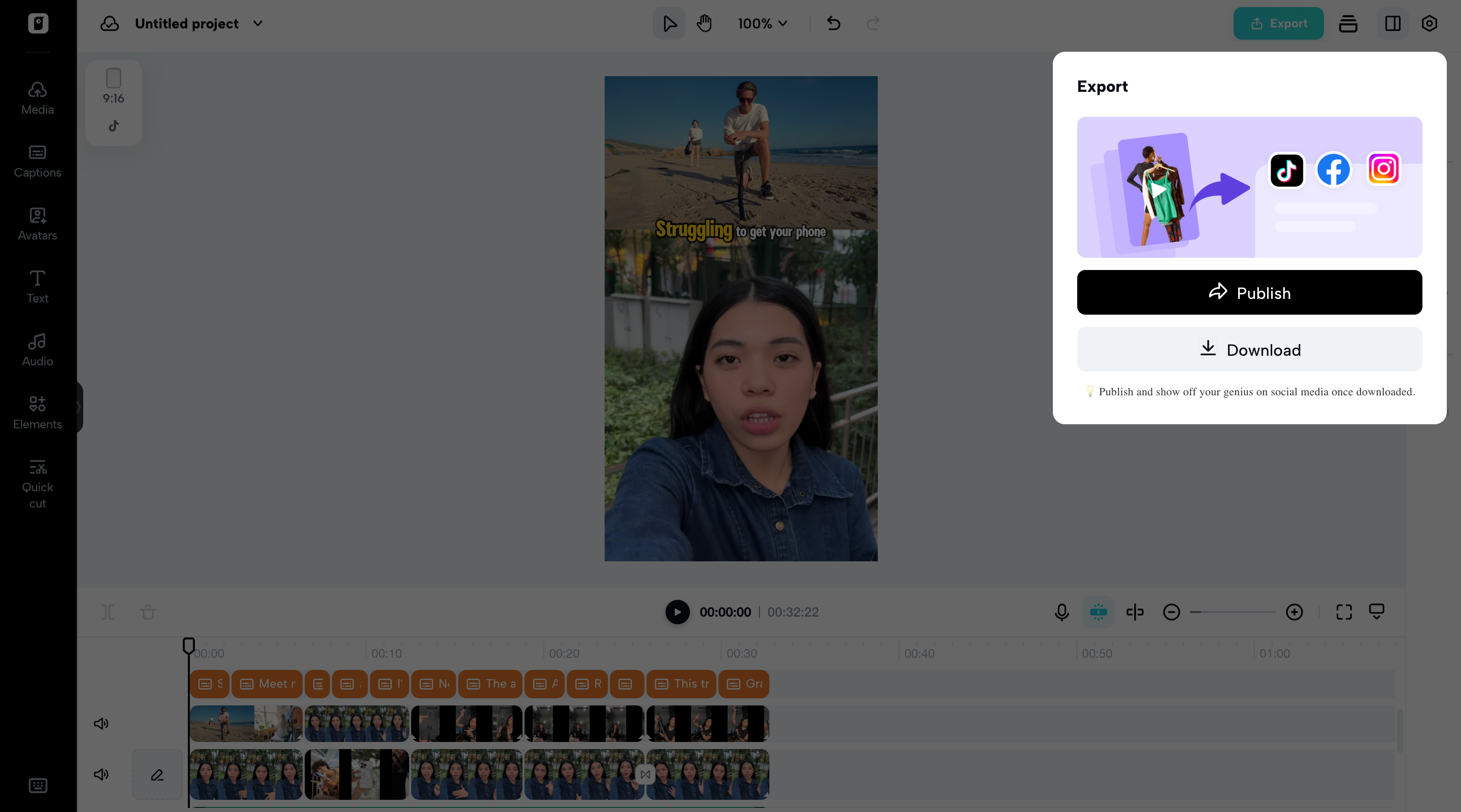 Export your video