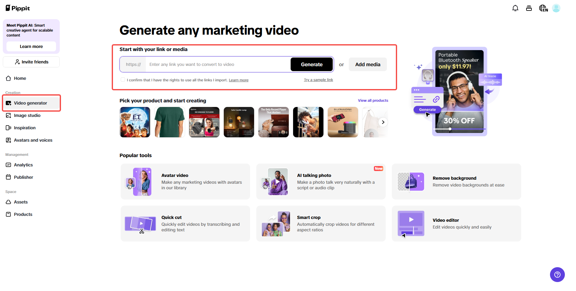 One-click video solution