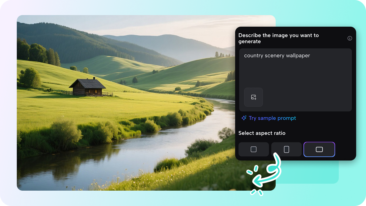 AI-powered scenery generation