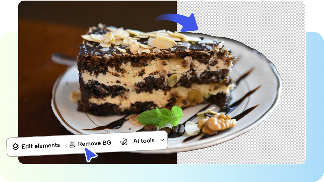 Background removal with the online photo editor