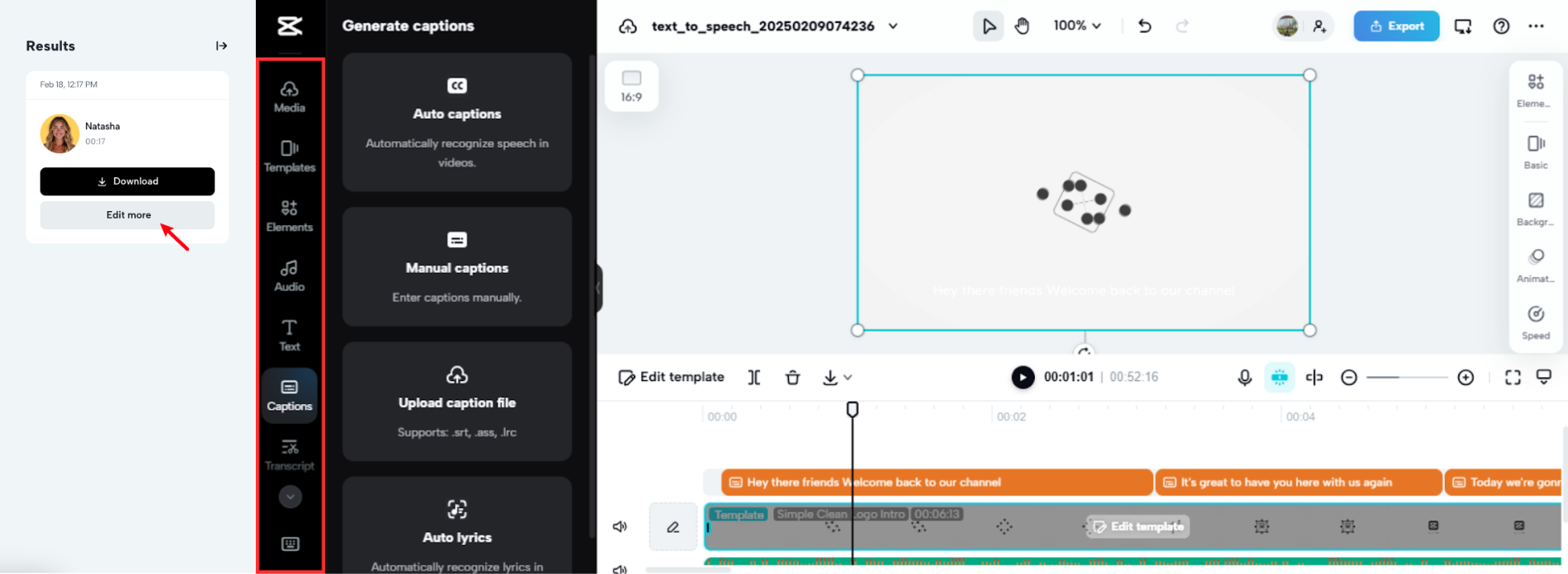 Online video editing space