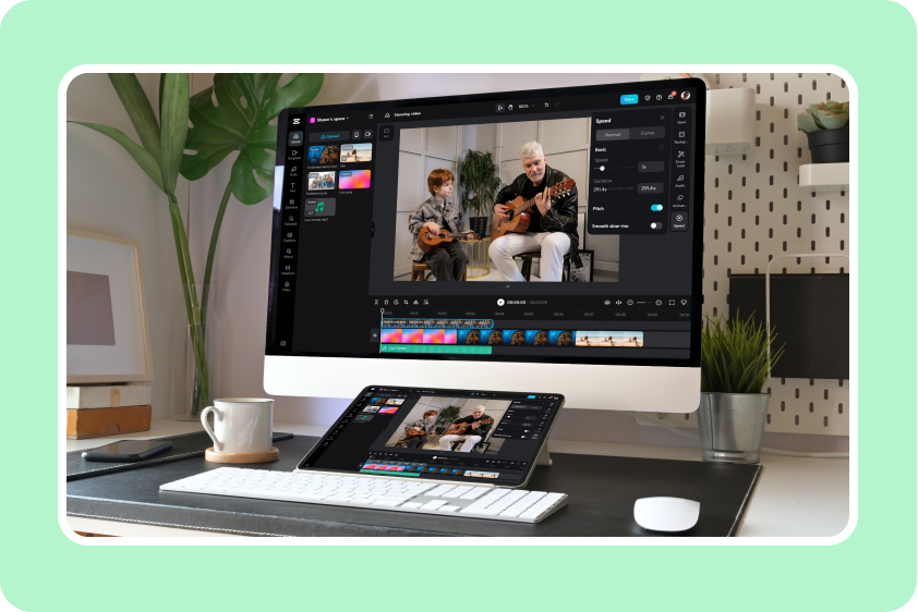 drag-and-drop interface in CapCut