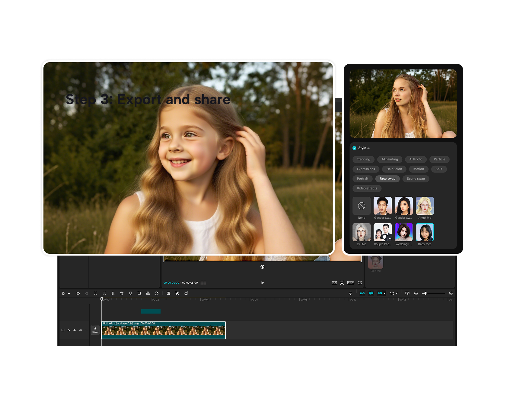  Create viral baby faces instantly using CapCut