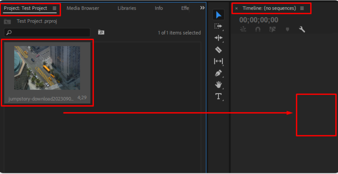 Creare una sequenza in Adobe Premiere Pro