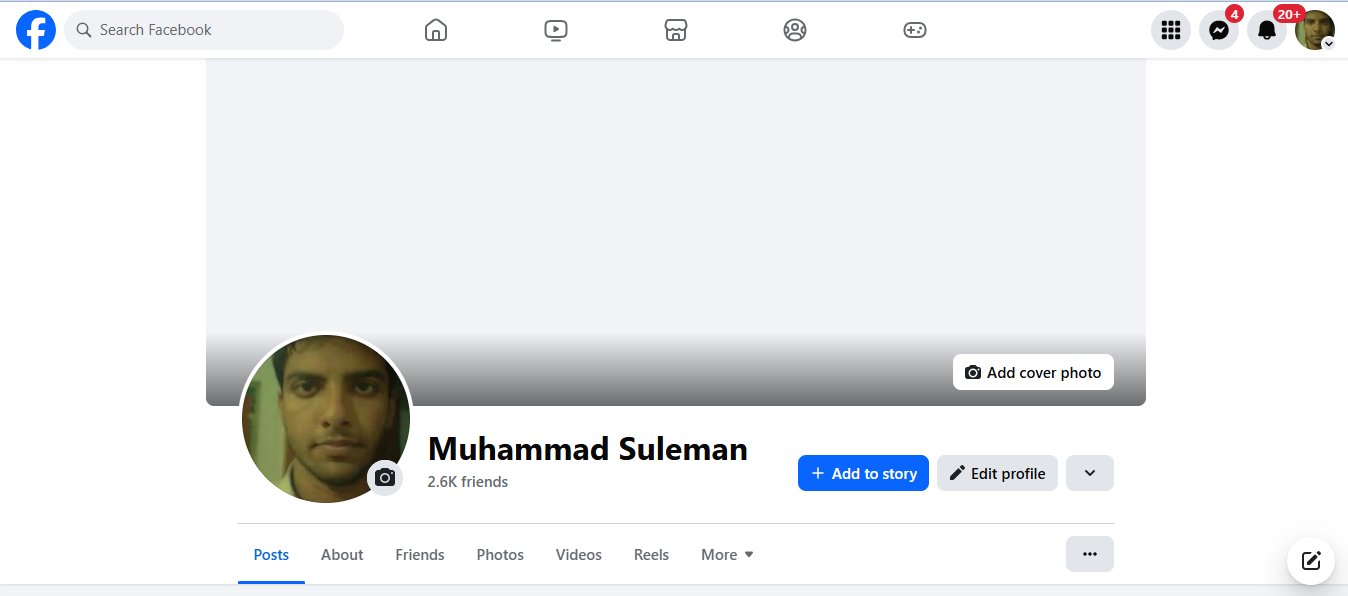 Ve a tu perfil o página de Facebook