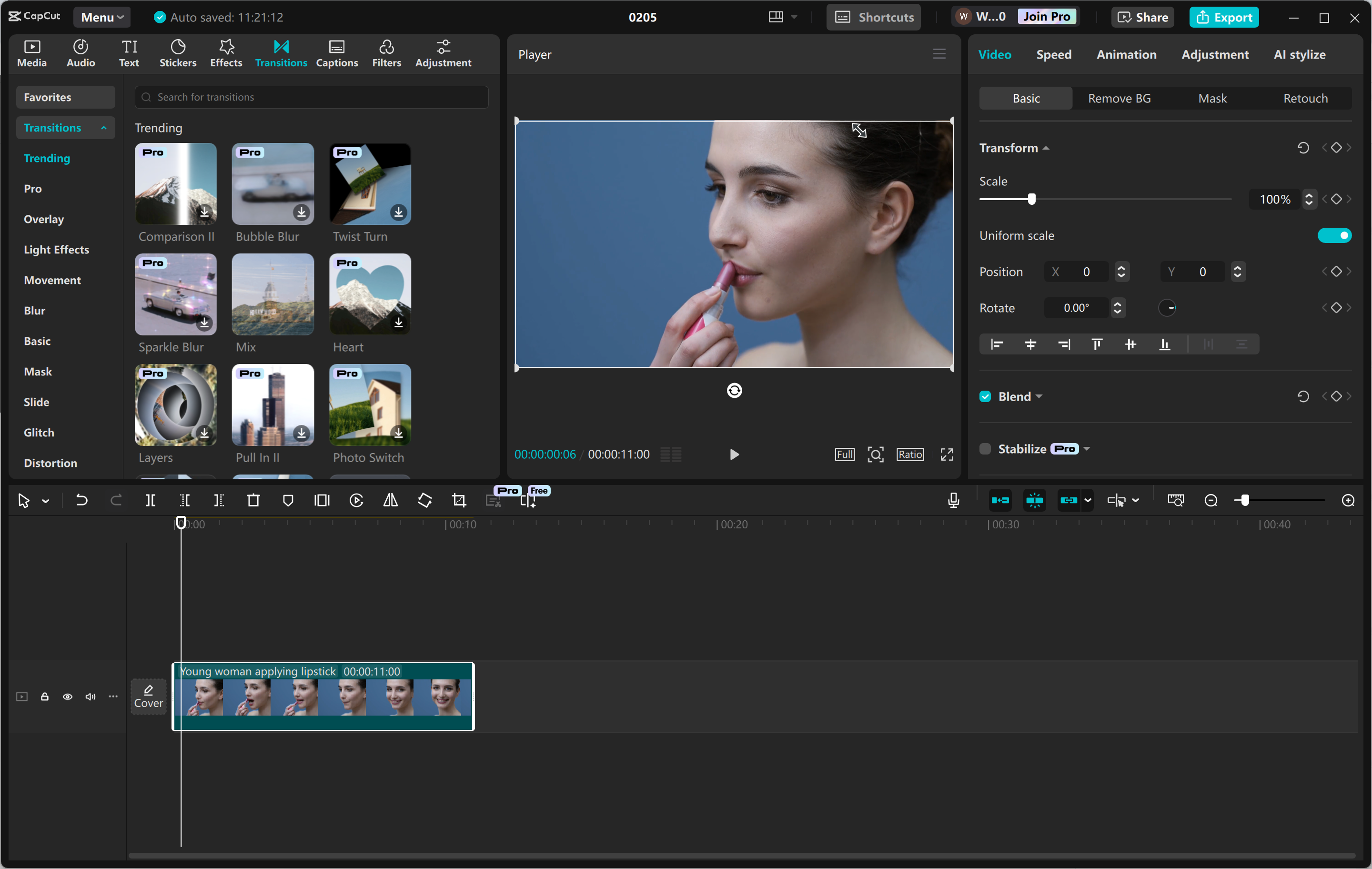 Editace rozhraní CapCut desktop video editor - ideální nástroj pro vytváření poutavých bannerových reklam YouTube