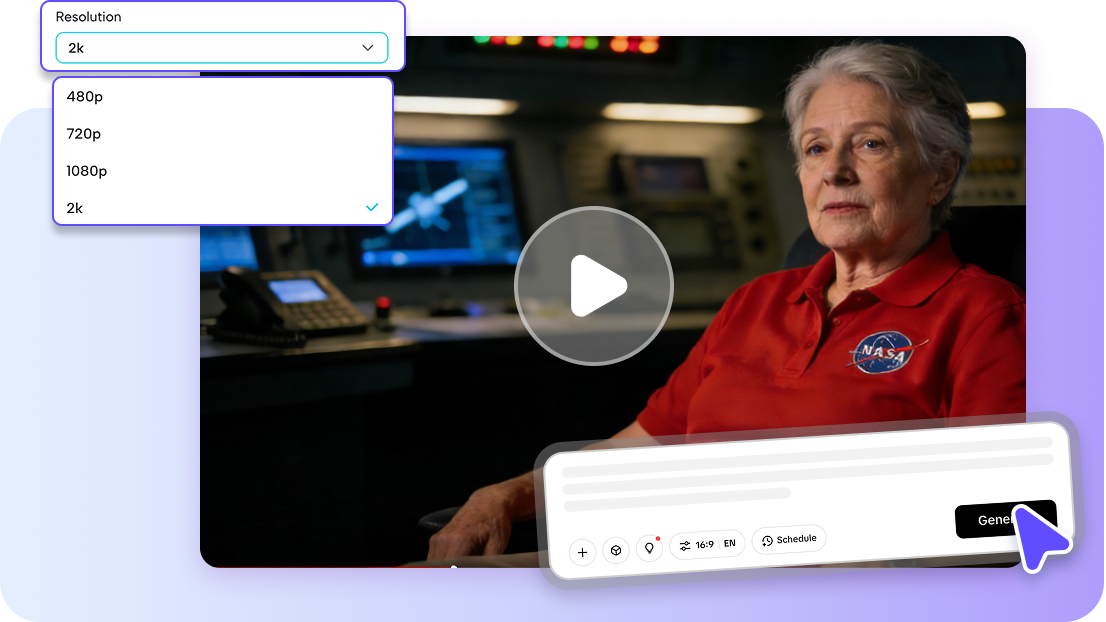 Full-length shot video creation
