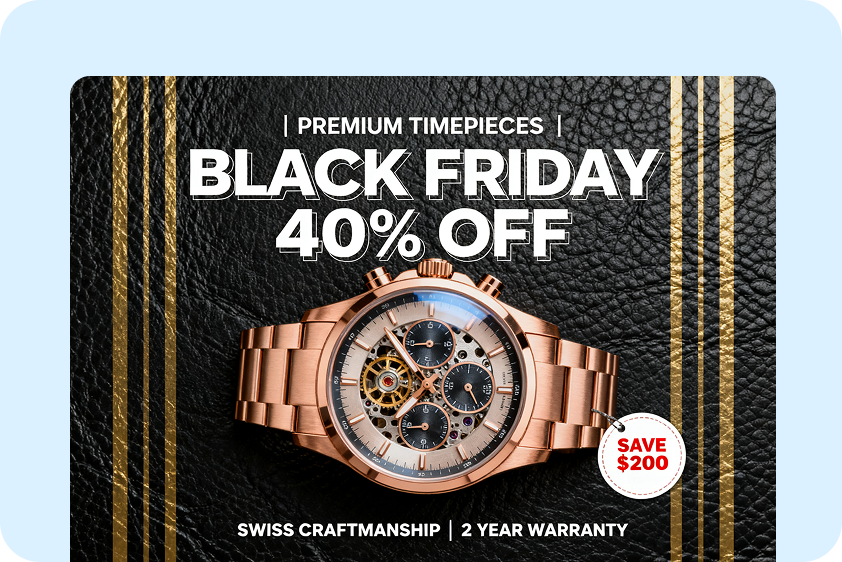 Graphic designs for e-commerce promotion in CapCut