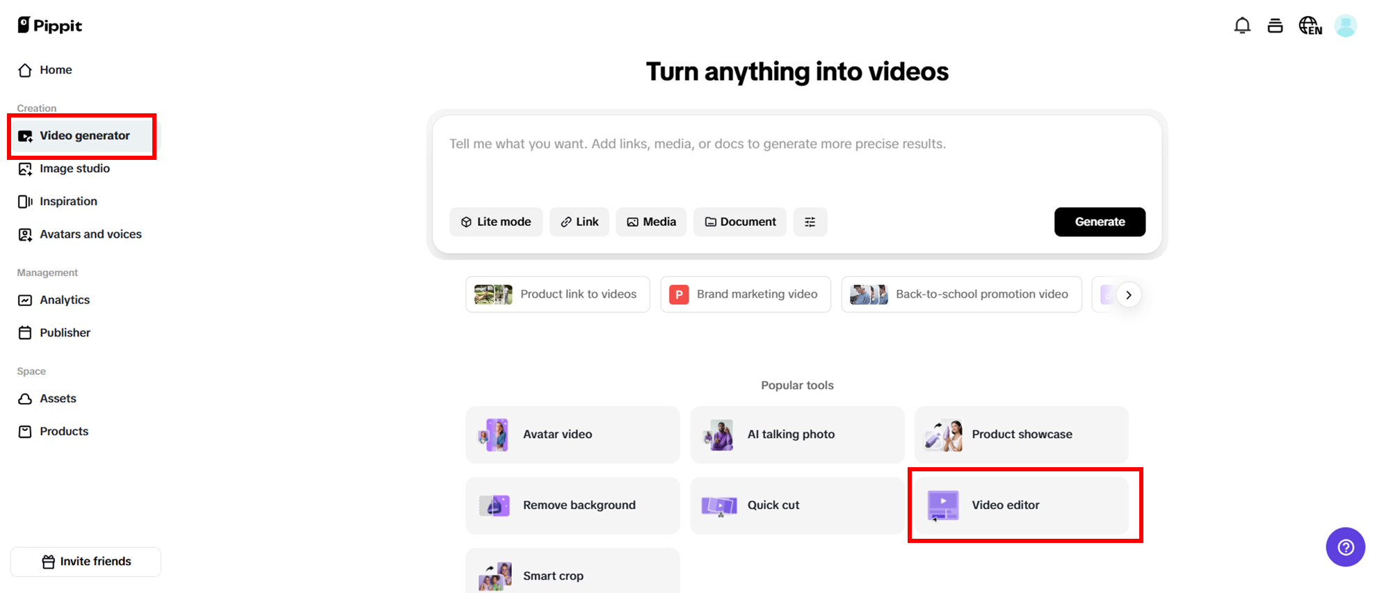 Access Video editor