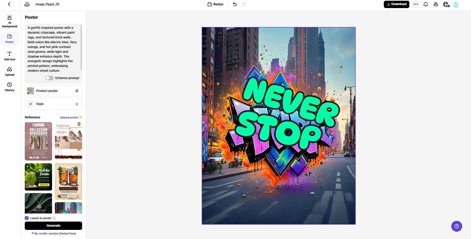 Customize your poster