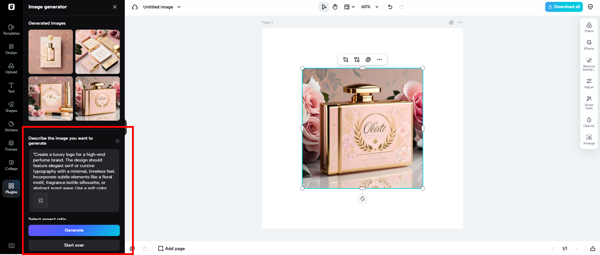 Customize your brand logo