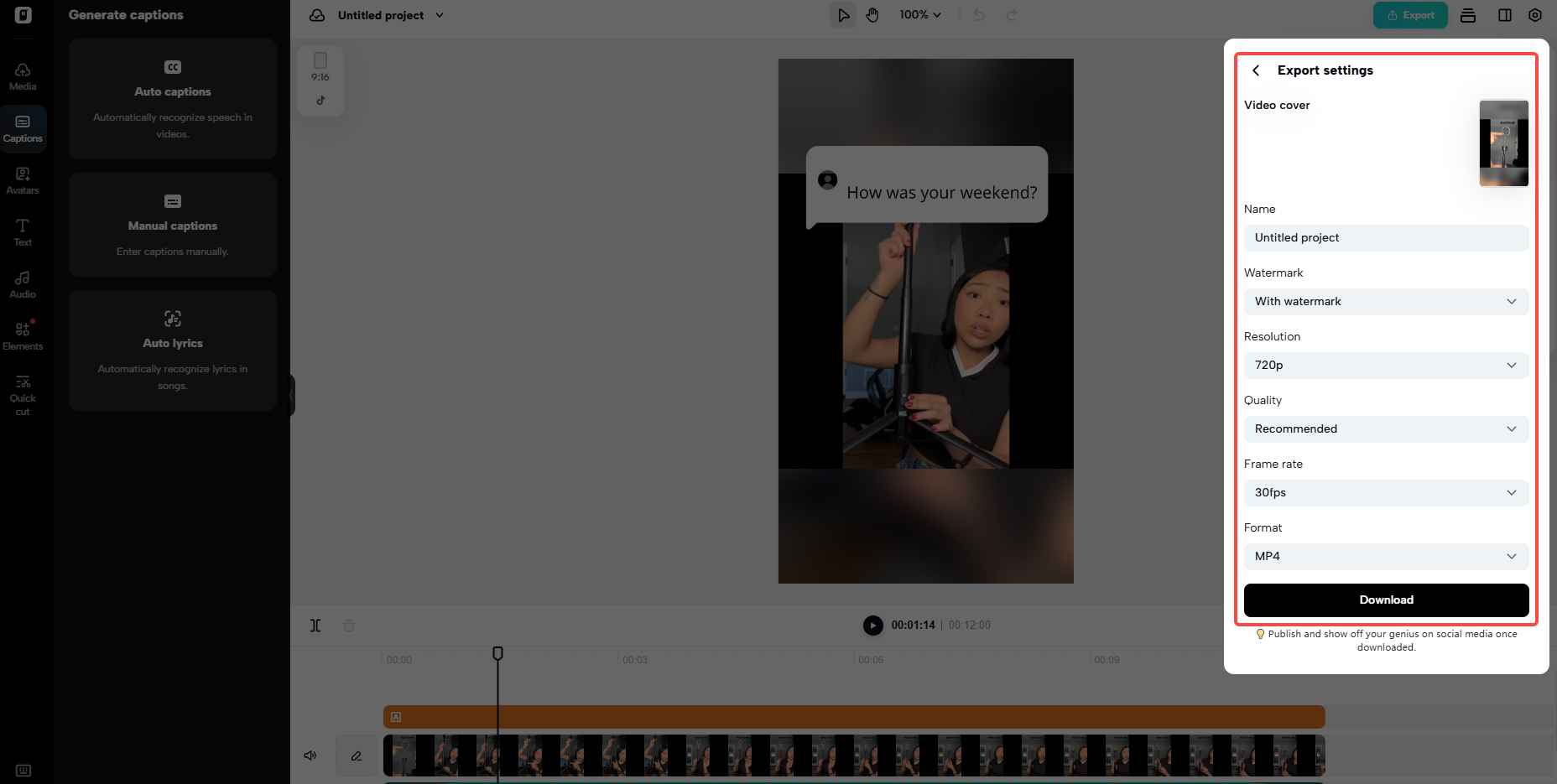 Recurso de exportação em alta resolução
