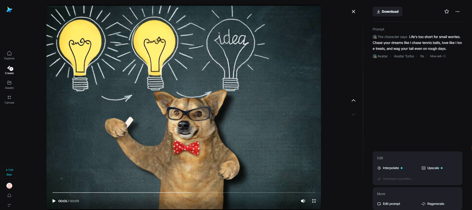Wise dog life coach