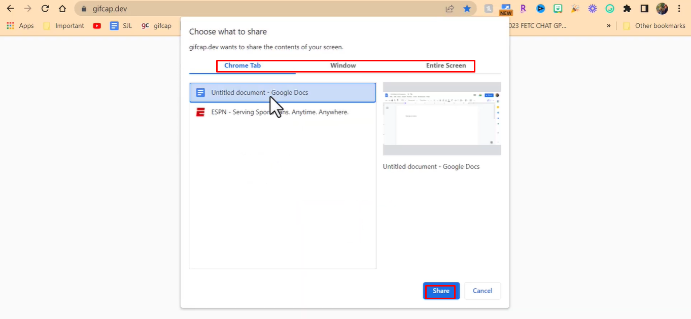Start recording your Windows record GIF screen