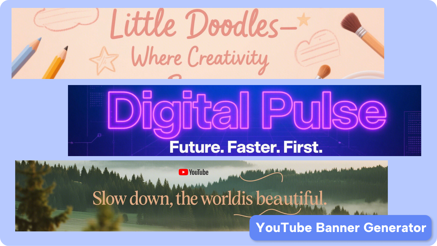 penjana banner AI YouTube