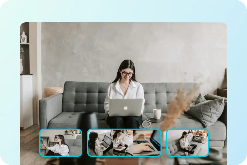 Seamless frame-by-frame flow