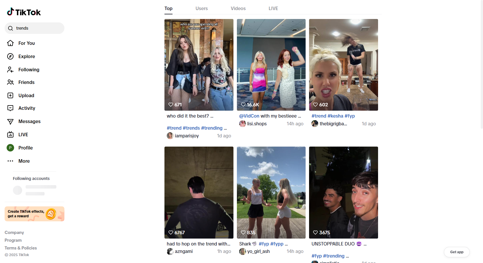 TikTok-Trends entdecken