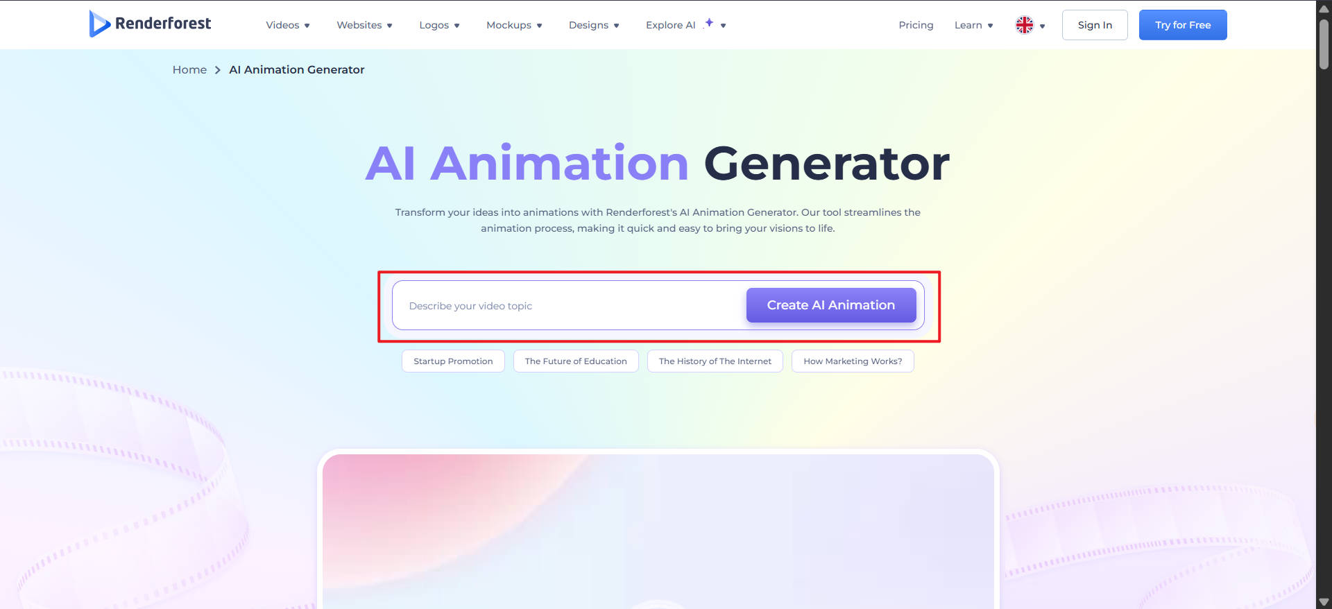 script to 3D animation video ai free