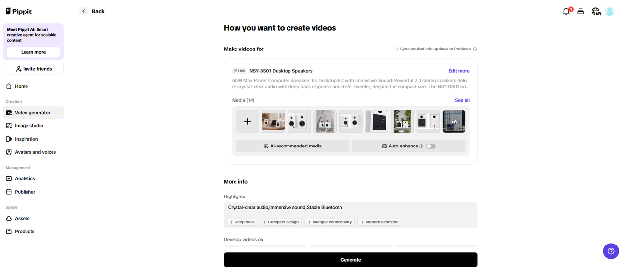 Seamless product integration and branding