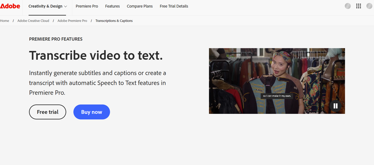 Adobe Premiere Pro's interface