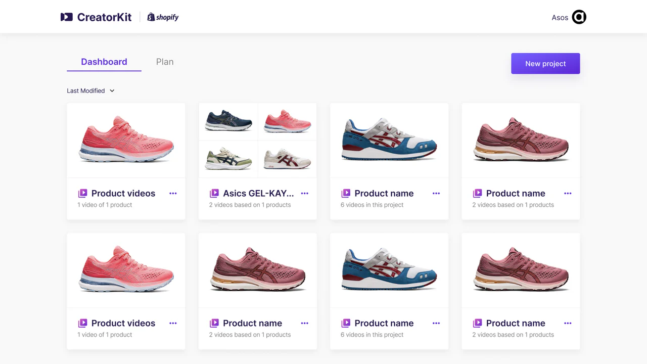 CreatorKit 的介面－一款多樣化的 AI 產品圖像生成器