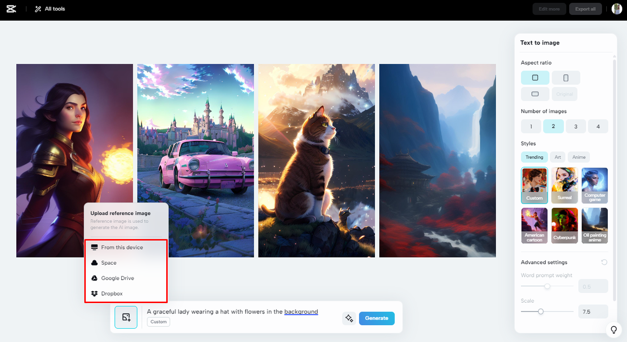 Upload your reference image