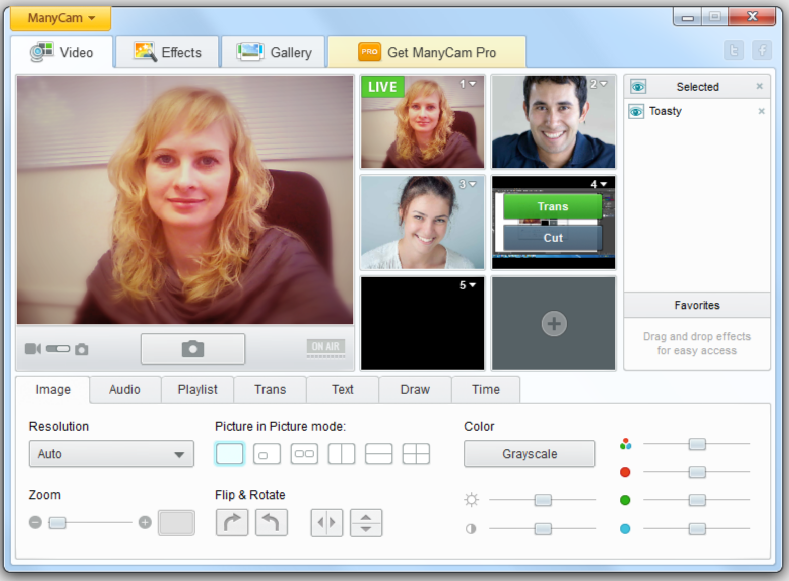 ManyCam - a flexible free webcam video recording software