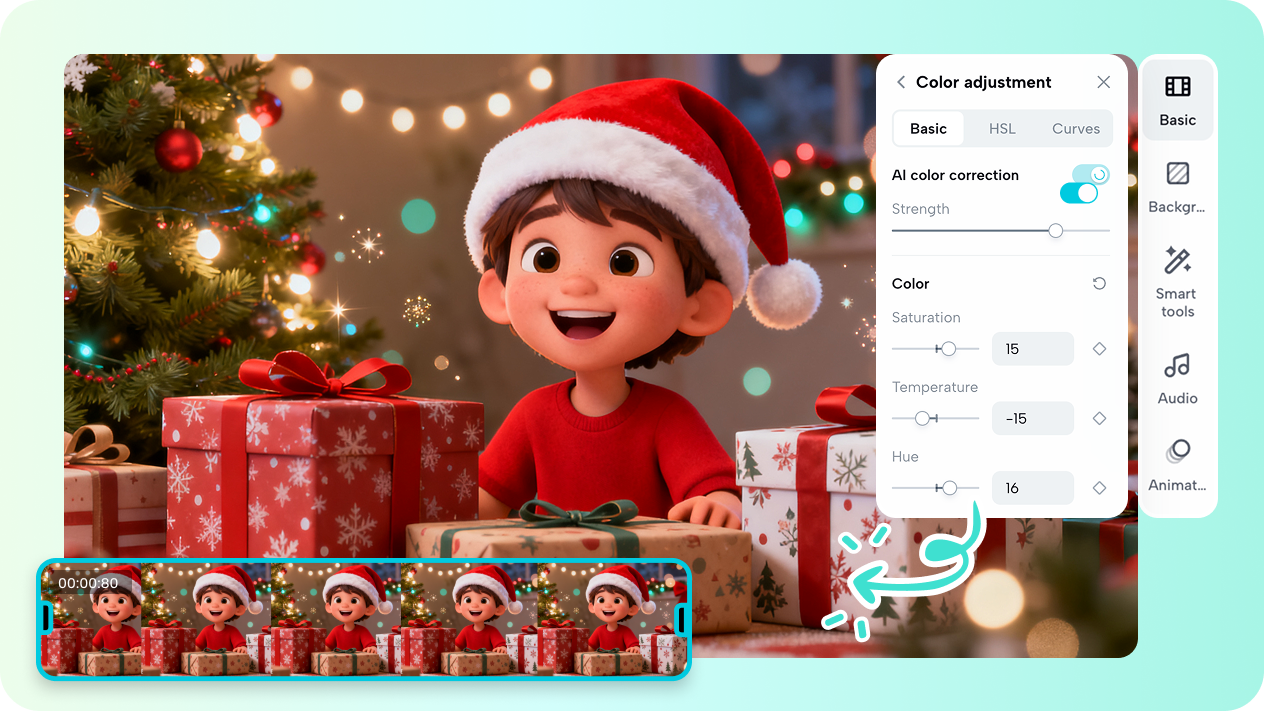Edit your Christmas animation