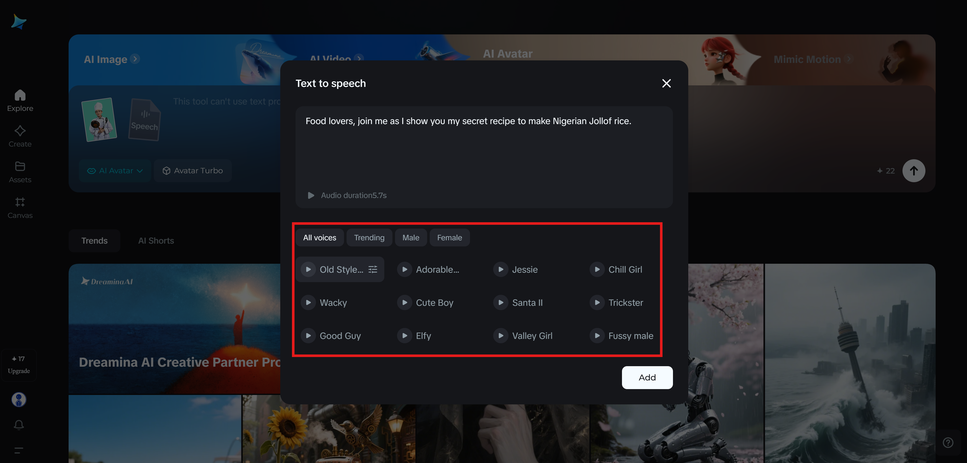 AI voice over