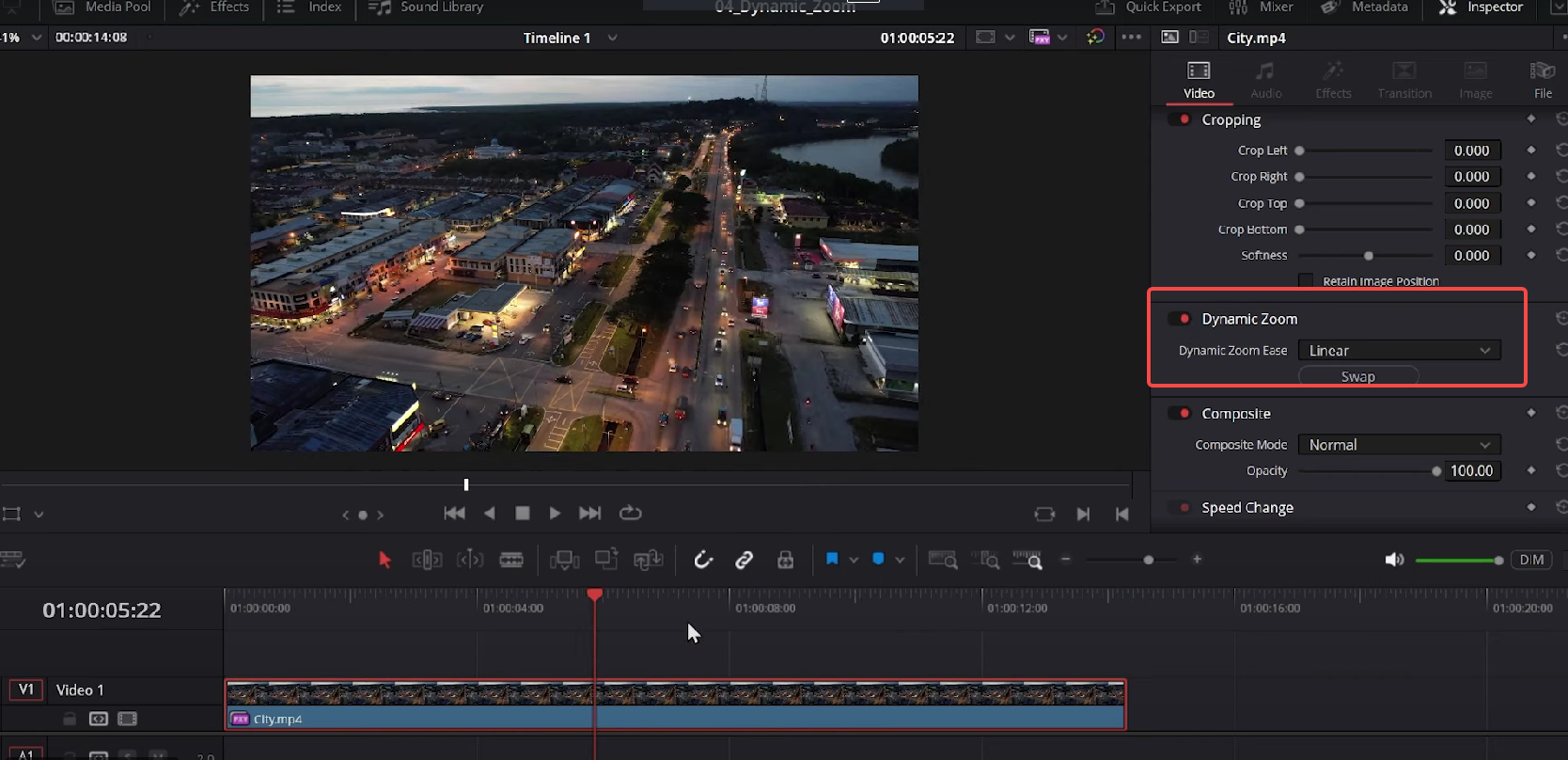 Activer le zoom dynamique