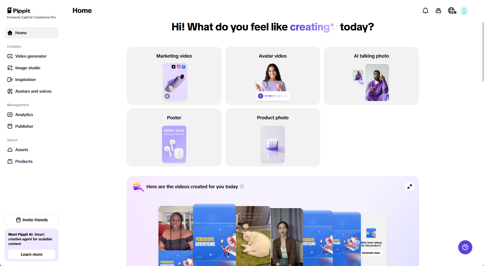 Pippit photo and video editor