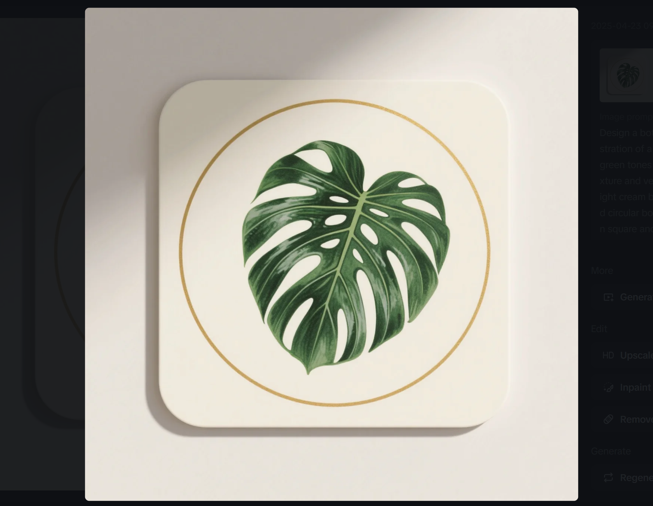 Nature inspired coasters