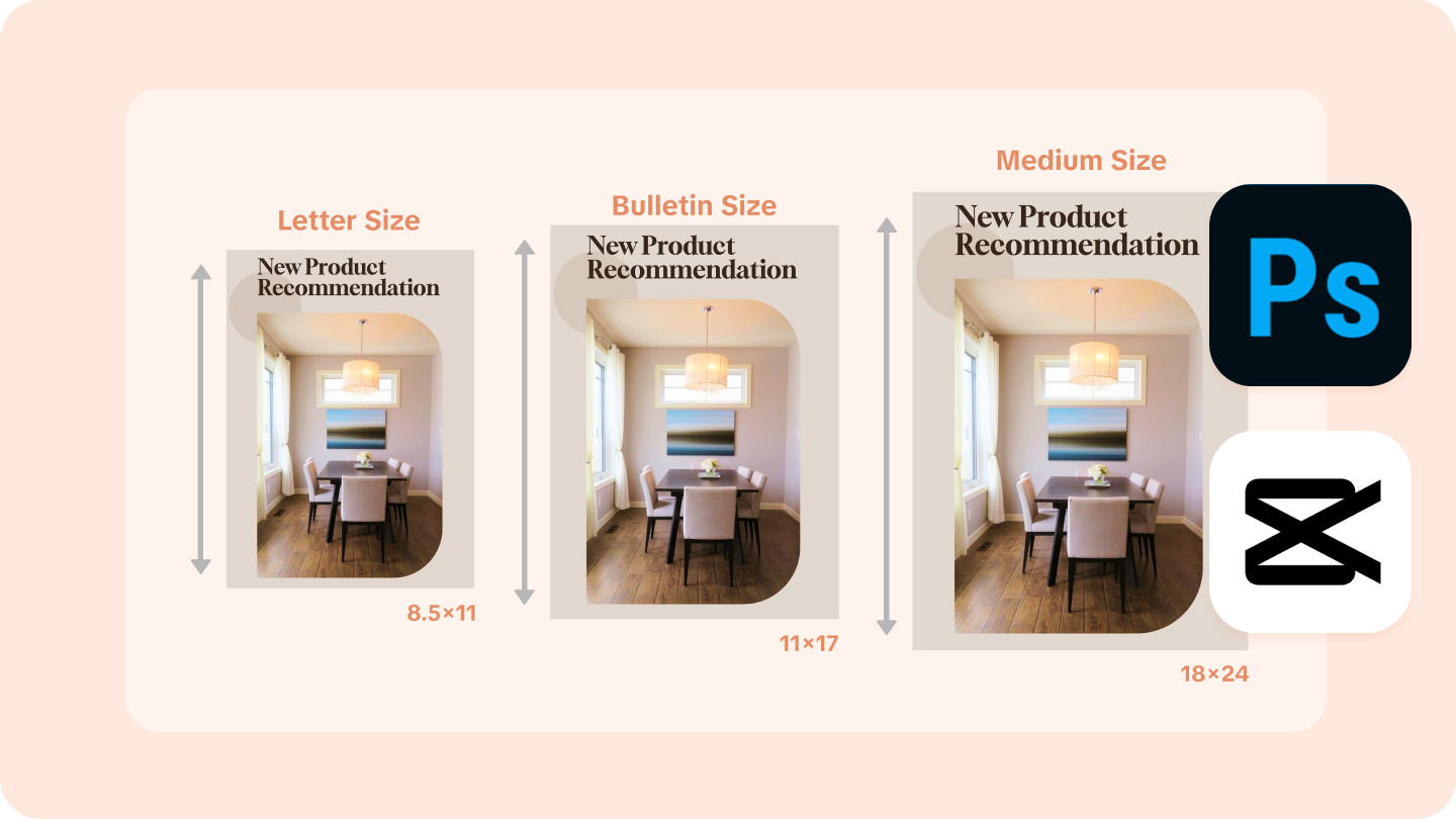 taille de l'affiche dans photoshop