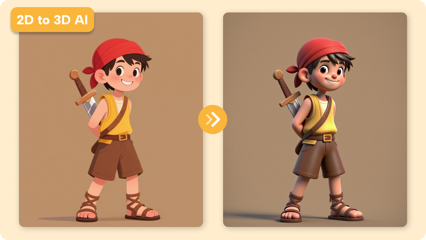 2d to 3d ai