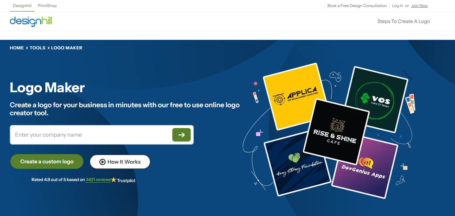 Designhill logo maker