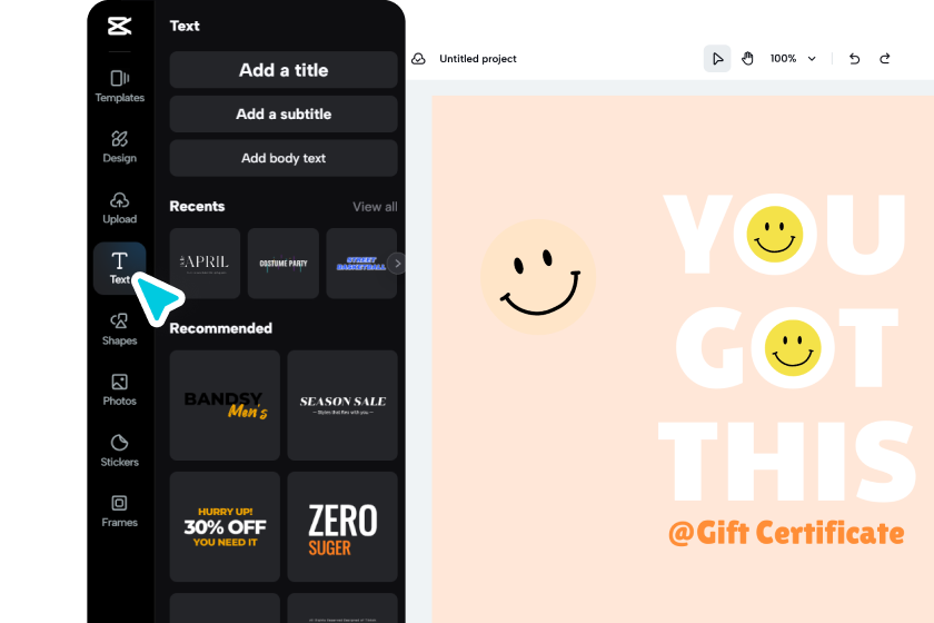 add business details and value and terms