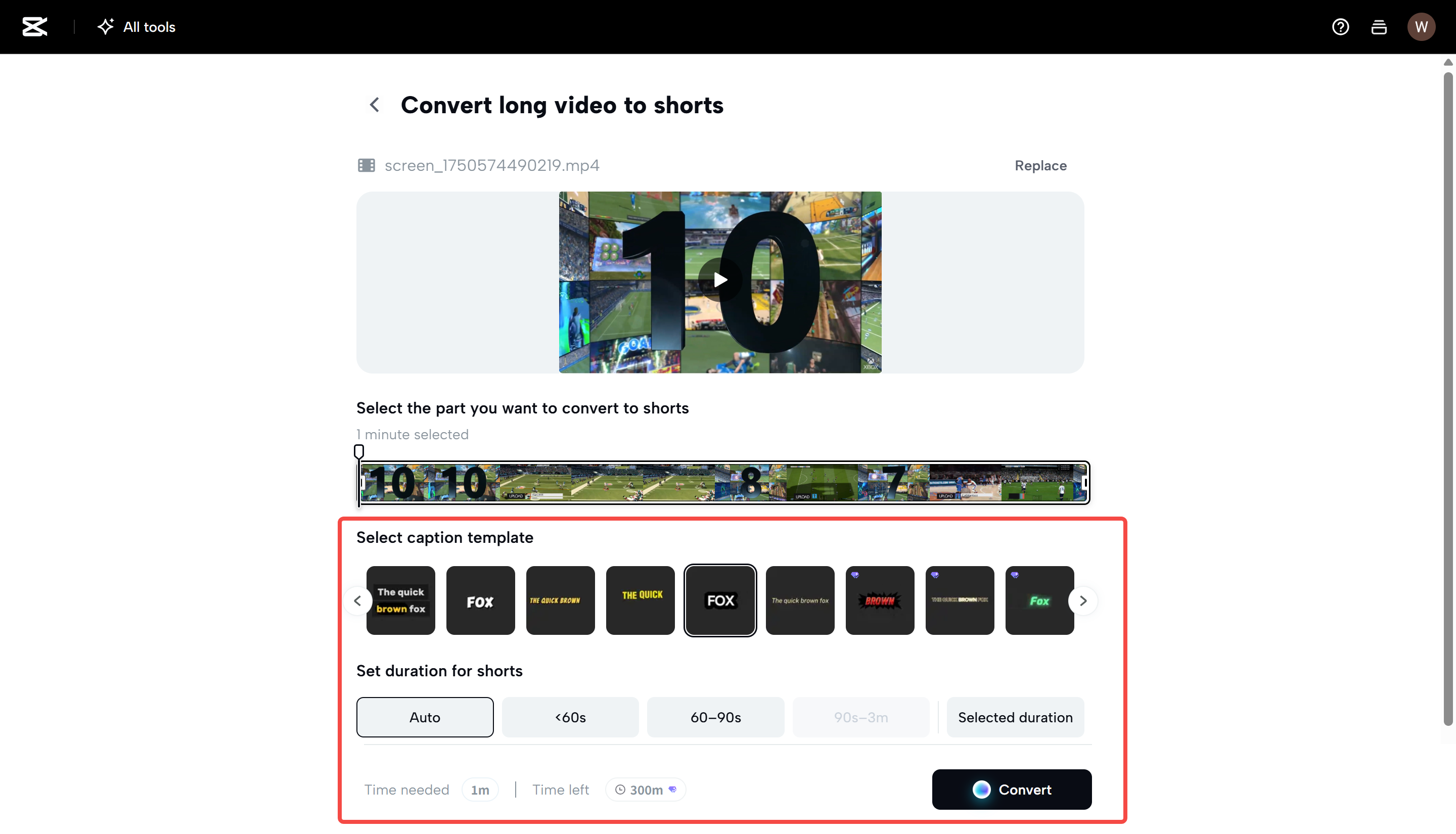Téléchargez votre vidéo sur le site web de CapCut