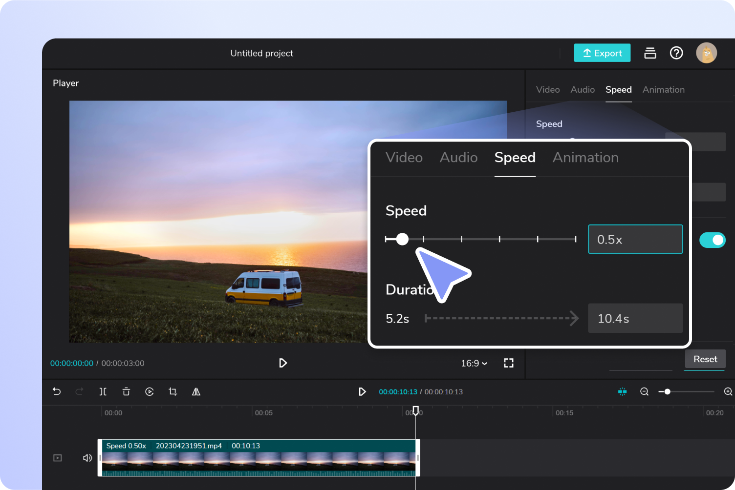 Thay đổi tốc độ video