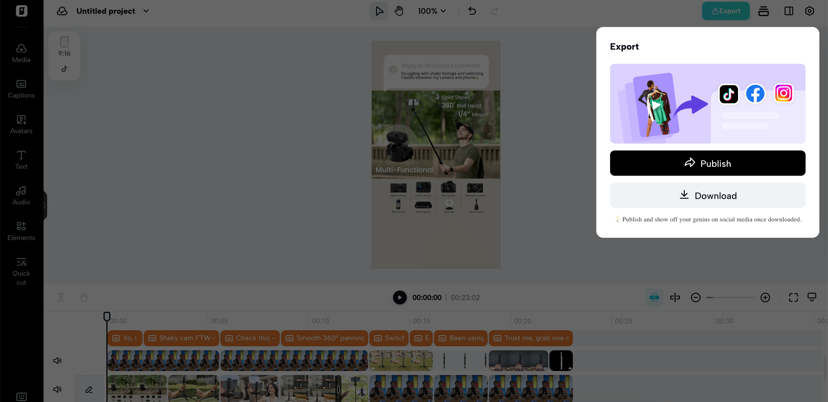 Export your video