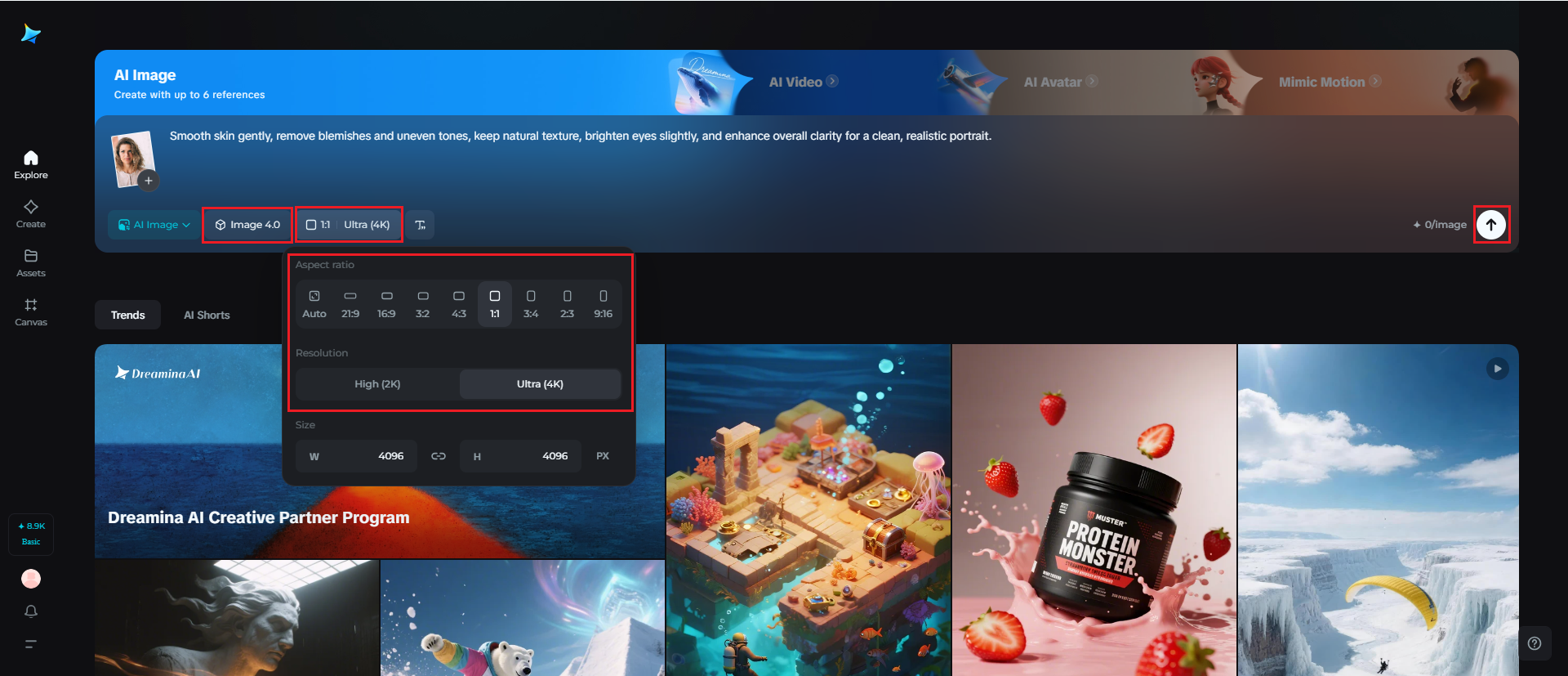 Generate your smoother portrait