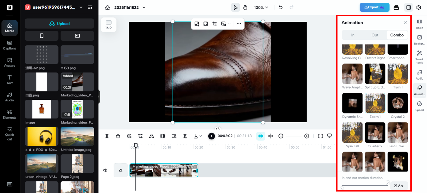 Add automated zoom effects
