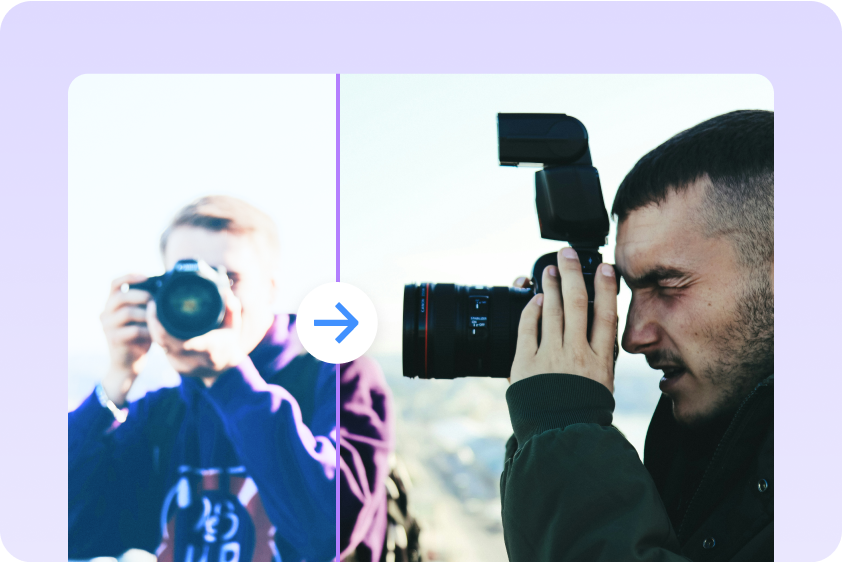 Aprimorador de fotos com IA para fotografia