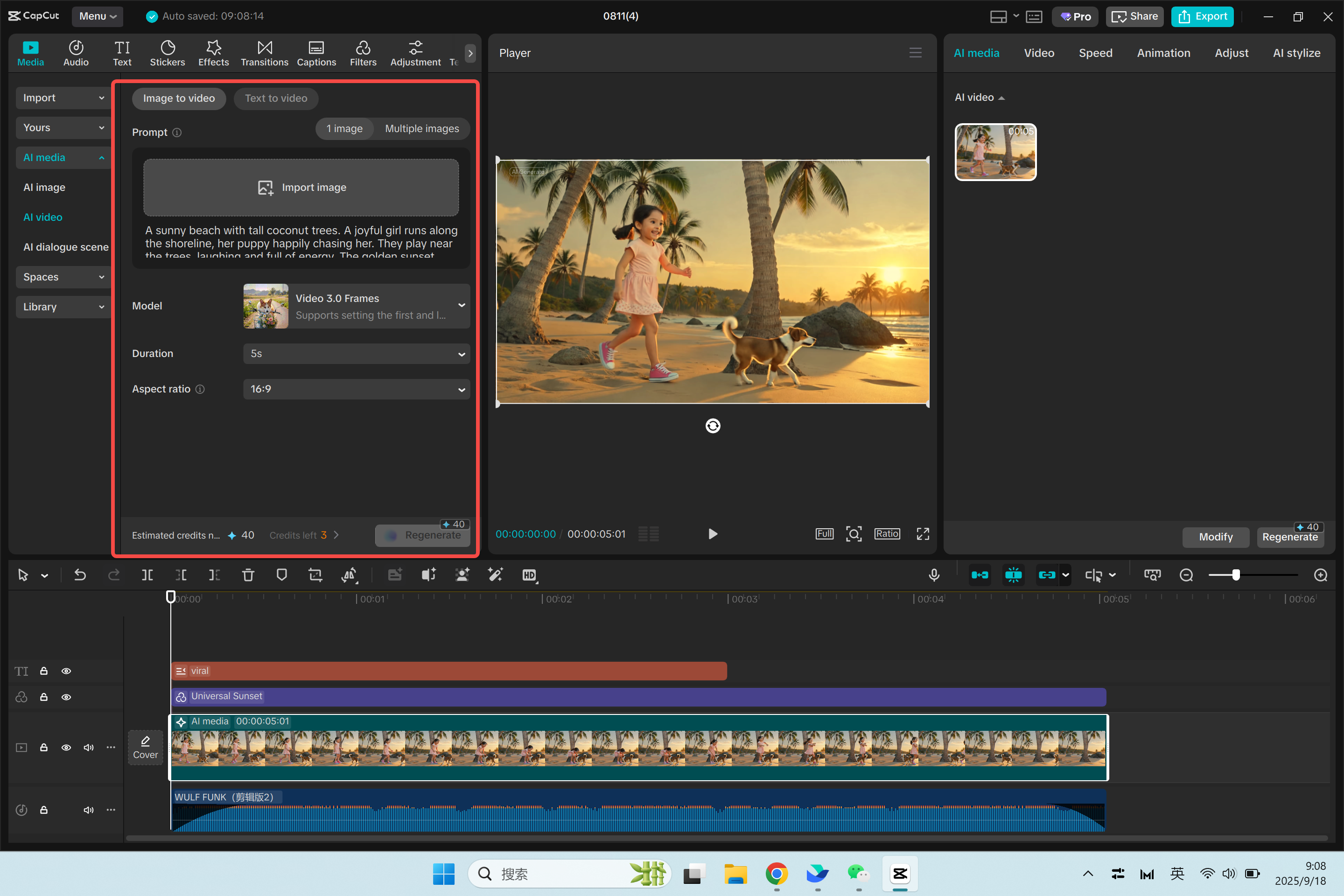 Konvertieren des Bildes in ein Video mit dem CapCut Desktop-Video-Editor