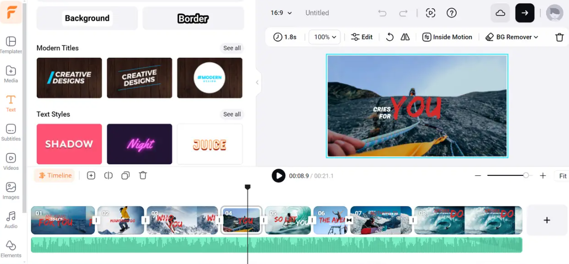 สร้างวิดีโอเพลงพร้อมเนื้อร้องสำหรับ YouTube ด้วย CapCut
