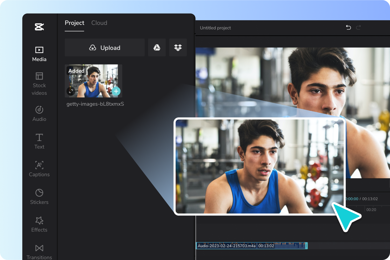 Step 1: Add your media to CapCut
